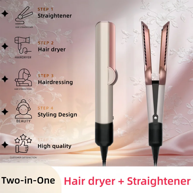 

Фен-выпрямитель 2-в-1 с ионной технологией — компактный и легкий, обеспечивает быструю укладку. Подходит как для домашнего использования, так и для путешествий.