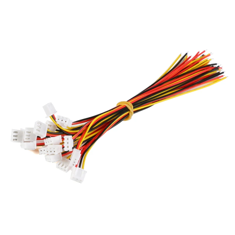 10 Sets XH2.54 Wire Cable Terminal Wire JST Male Female Plug Socket 2/3/4/5/6/7/8/9/10 Pin 2.54 Pitch 300MM/200MM Cable 26AWG