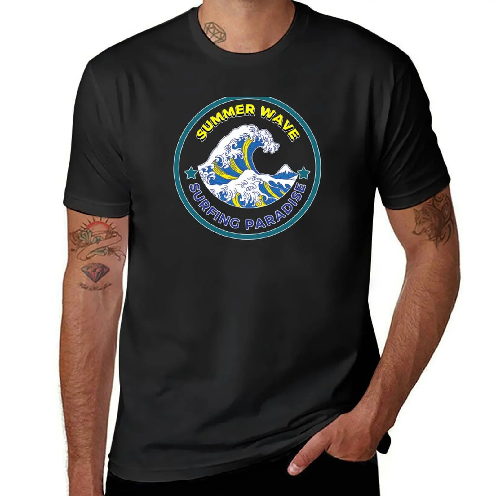 

Summer Wave - Surfing Paradise T-shirt shirts graphic tees quick-drying sports fans mens t shirts pack