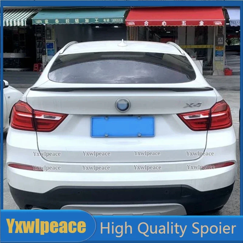 

For BMW F26 X4 2015 2016 2017 2018 High Quality ABS Plastic Unpainted Color P Style Rear Trunk Lip Spoiler Car Accessories