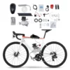110cc自転車エンジンキット 2ストローク自転車ガソリンエンジンモーターキット 3kw/6000r/min 電動自転車キット 最高速度55km/h 1