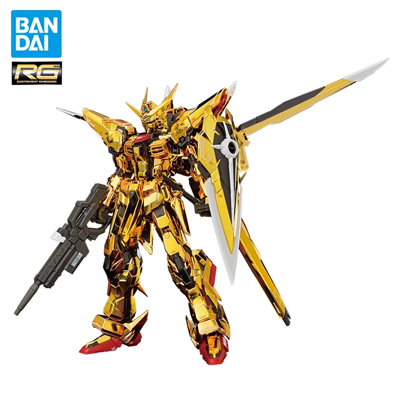 In Stock Genuine Original BANDAI RG 41 ORB-01 AKATSUKI GUNDAM (Big Eagle Equipment) Mobile Suit Gundam SEED DESTINY Figure Dolls