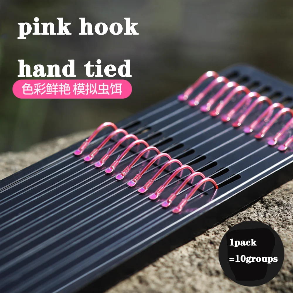 

20Board=400Hooks 0.3#-10# Fish Hook Barbed Subline Frontline Steel Sharp Hooks for Bass Luya Sea Ice Fishing Accessories Tool