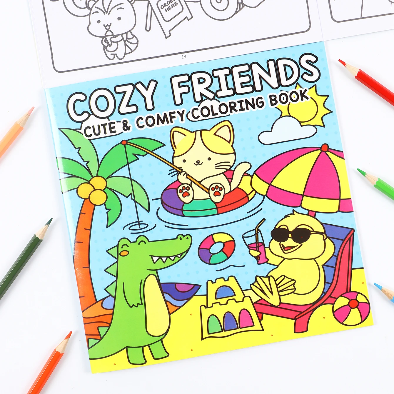 24 Pages Kids Coloring Drawing Book Paper Material Early Childhood Educational Doodle Art Sketchbook DIY Craft Learning Supplies