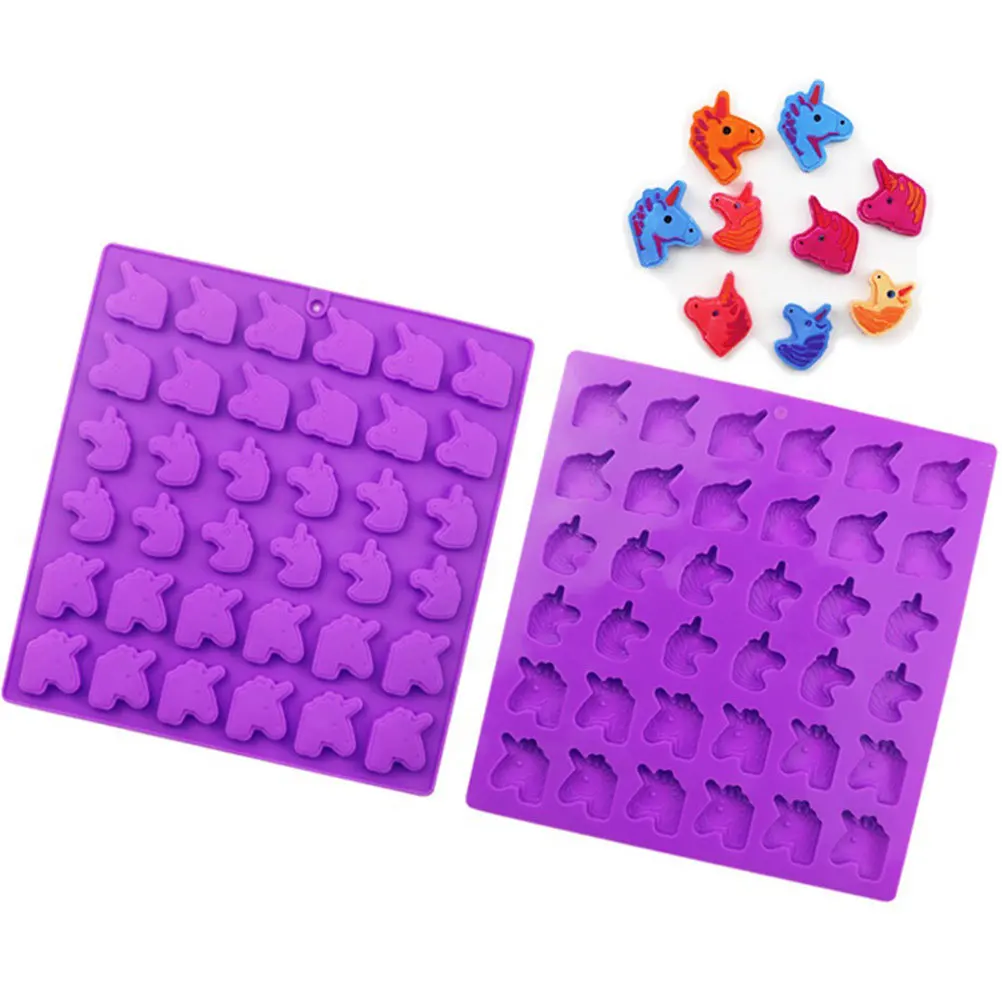

Ice Cream Mold Silicone Unicorn Shape Freezer Tray For Baby Food Pudding Jelly Candy Baking Tool Ice Cube Maker