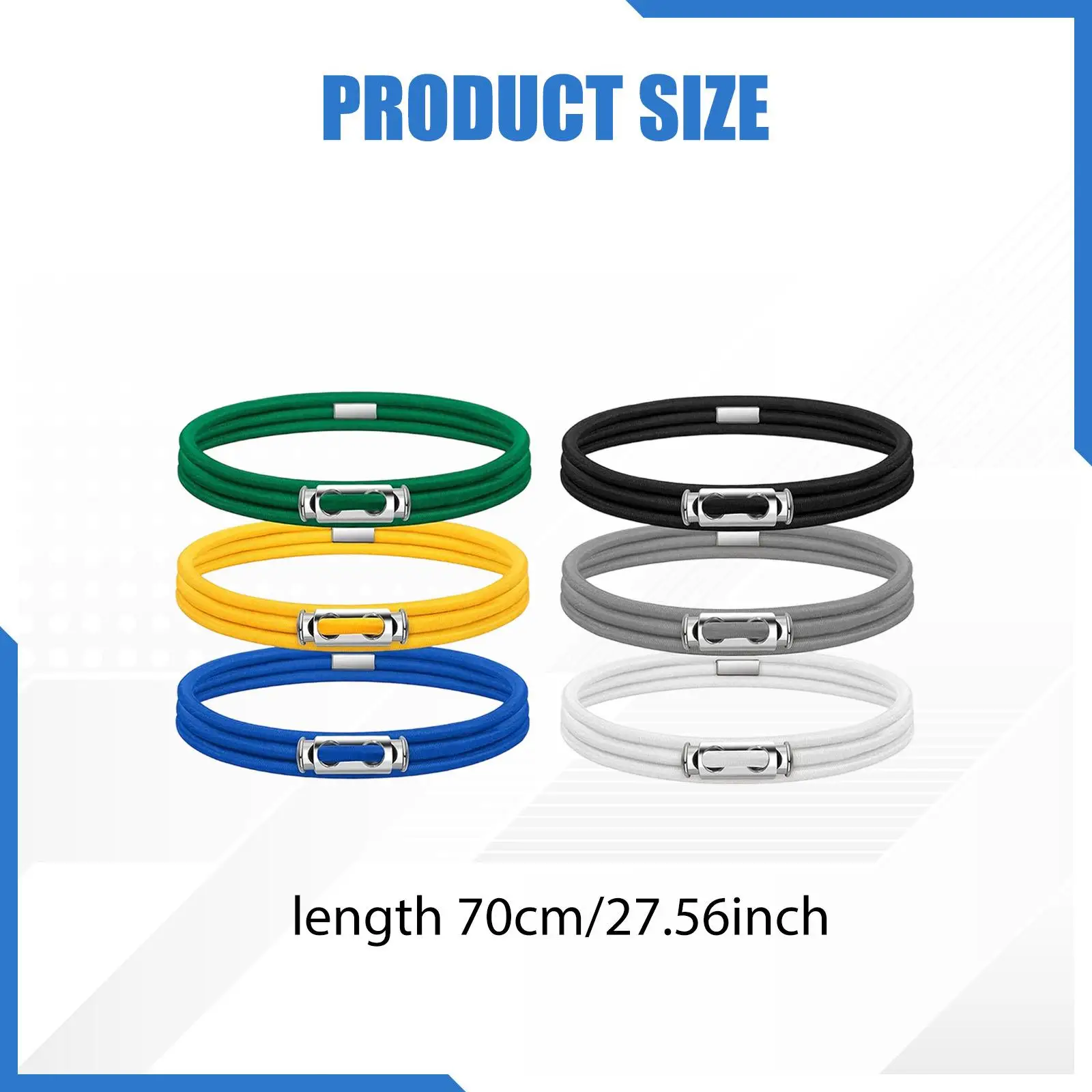 

Versatile Trash Can Rubber Bands Adjustable Elastic Bag Holder Straps for Kitchen Office Litter Box Indoor Outdoor