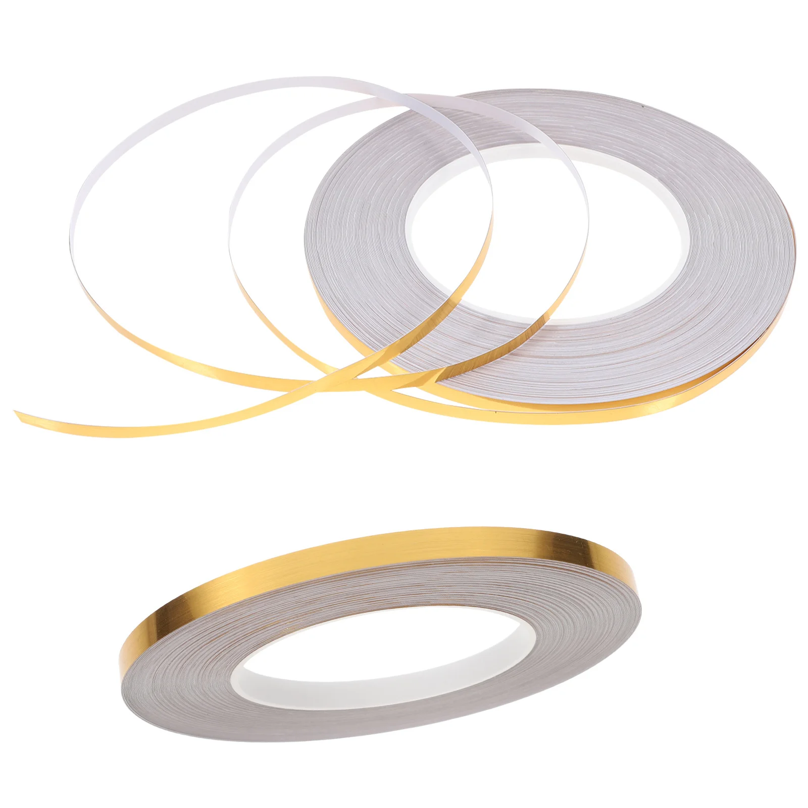 

2Pcs Gold Sticker Labels for Wall Tiles Floors Self Adhesive Easy Peel Stick Durable Embossed Strips Home Decoration