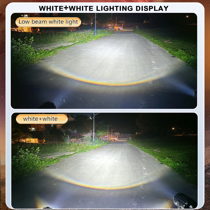 Motorcycle Spotlights Led Lens Car Headlight Driving Lights Work Light Fog Lamp Bulb for Car Truck TT7
