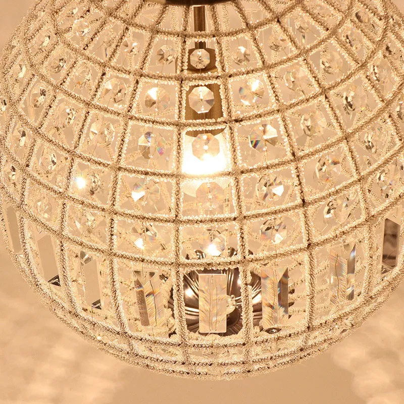 Imagem -04 - Vintage Royal Empire Ball Lustre Lustre de Cristal Lâmpada Pingente Moderna Sala de Estar Quarto Banheiro Hotel E27