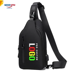 New Mens Chest Bag Party Single Shoulder Strap Small Backpack Casual Fashion Crossbody Sling Sholder Bag for Men Pro Custom Logo