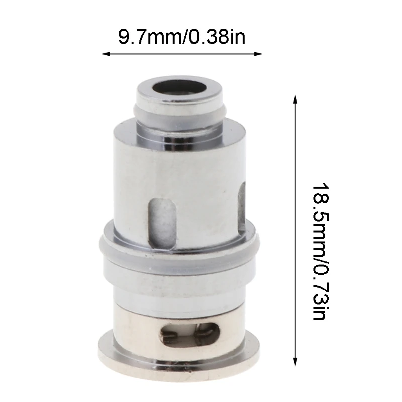 2024 New 5 Pieces Replacement Atomizer Bottom Coil for Head for VINCI PNP Vaporizer Atomizer Electronic Cigarette Heat Sink Adap