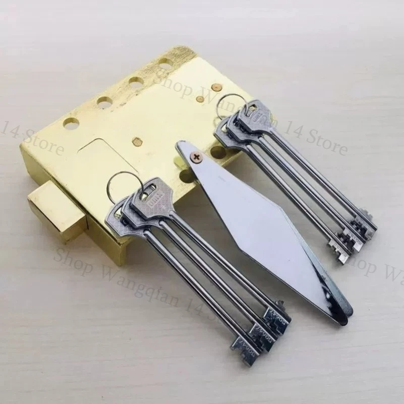 1Set Dual Control Double Key Flag Blade Lock Core Large Size Vault Safe Door Lock