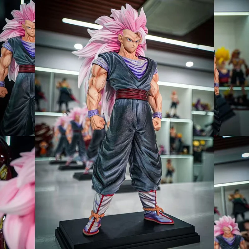 

35cm JT Toys Dragon Ball Z SSJ 3 Rore Son Goku Black Standing Statue Anime Figure Kakarot Collectible Ornaments Boy Toy Gift