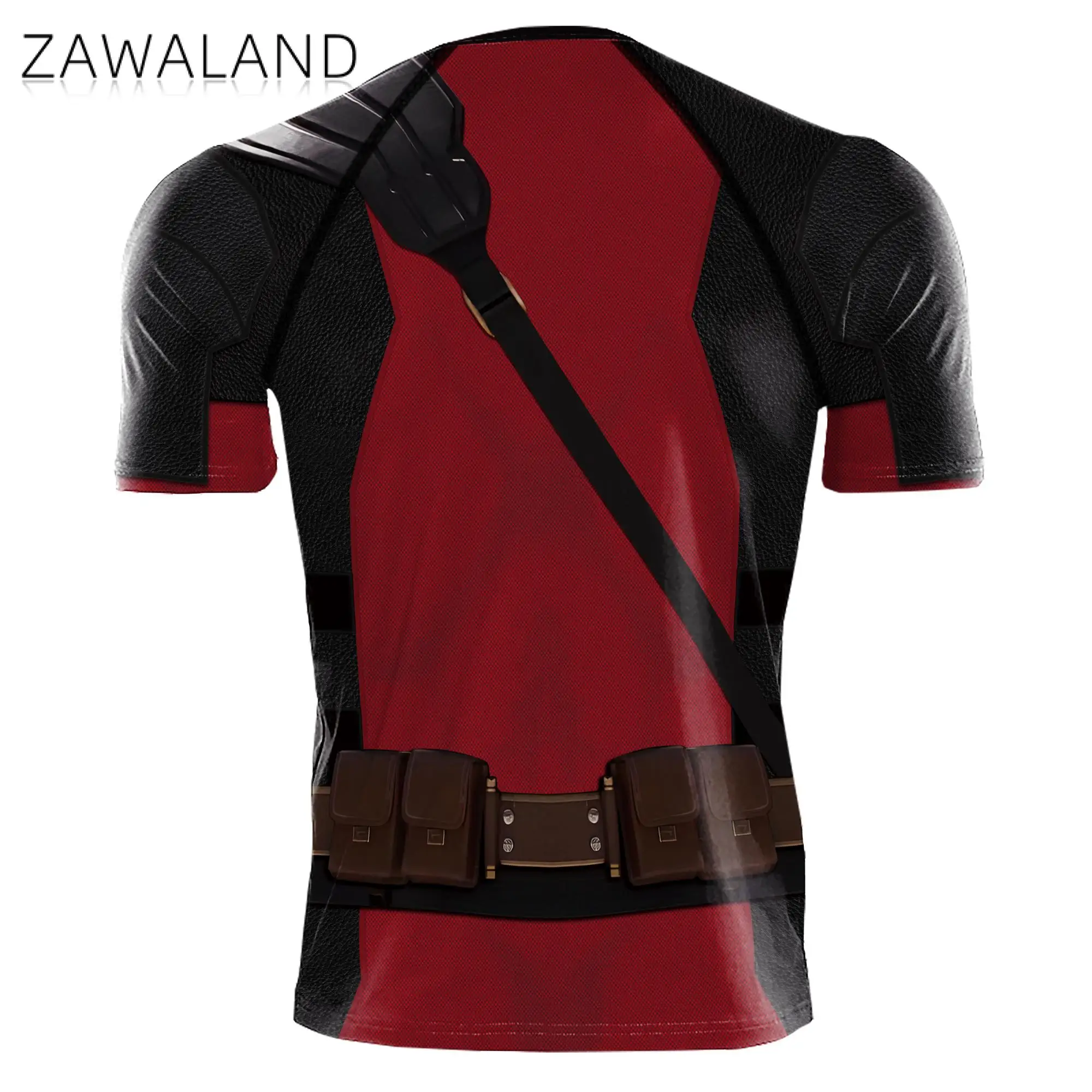 Zawaland Wolverine Deadpool Sets Cosplay Costume Men Halloween Superhero Top Trousers 3D Printing Holiday Party Outfit Clothing