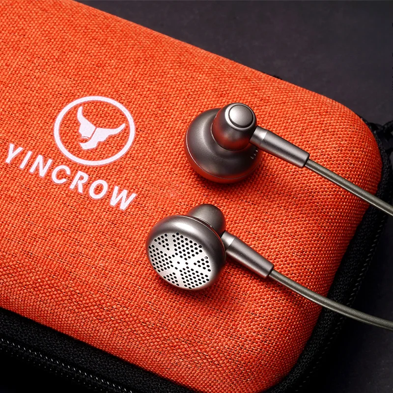

Yincrow π Flat-Head Earbud 14.8mm Self-Developed Driver Wired Earphone Aluminum Alloy Shell HiFi Audio Music Headset