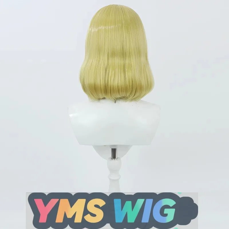 【الرجل الحر】شعر مستعار كوسبلاي من قطعة واحدة، شعر مستعار أشقر أصفر، فروة رأس واقعية