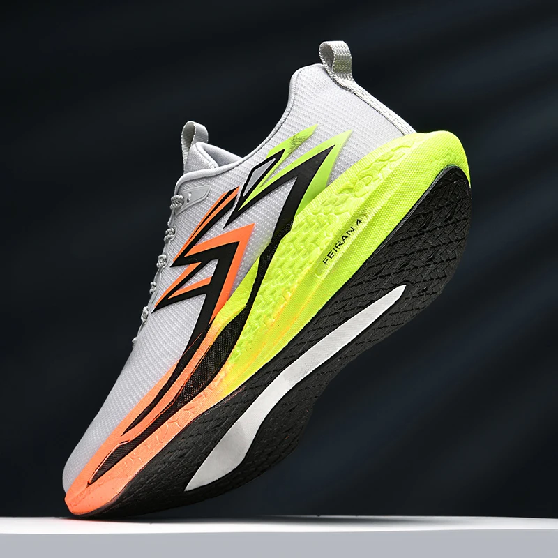Carbon Plate Marathon Men Sports Running Shoes Air Cushion Lightweight Women Athletic Gym Sneakers Hiking Jogging Footwear image 6