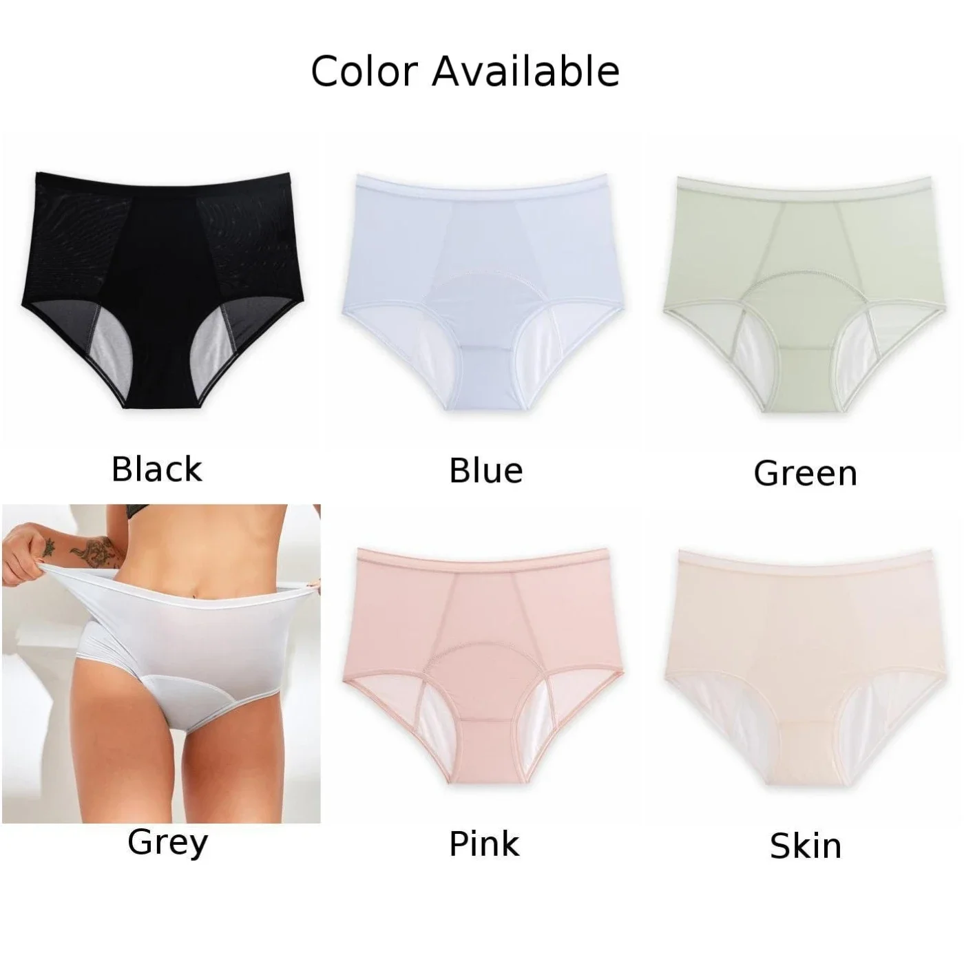 Large Size Women's Physiological Panties Leak proof and Comfortable Breathable Cotton Undergarments L 4XL Sizes