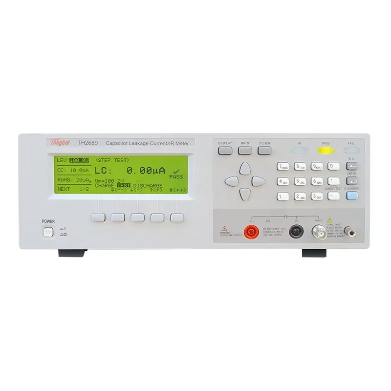 

TH2689 Capacitor Leakage Current Tester IR Meter Test Parameter LC, IR, Tr, Vt TH2689A