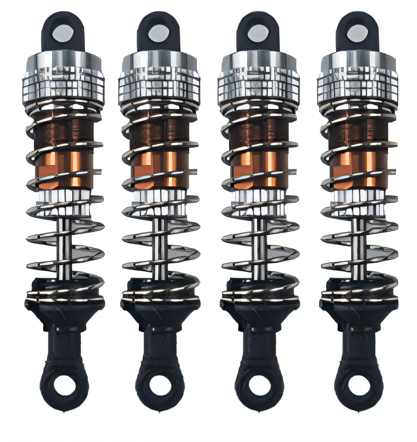 2 Pcs Aluminum Metal Front&Rear Shock Absorber For 1/14 WLtoy 144001 1316 RC Car Crawler Short Course Truck Upgrad Part