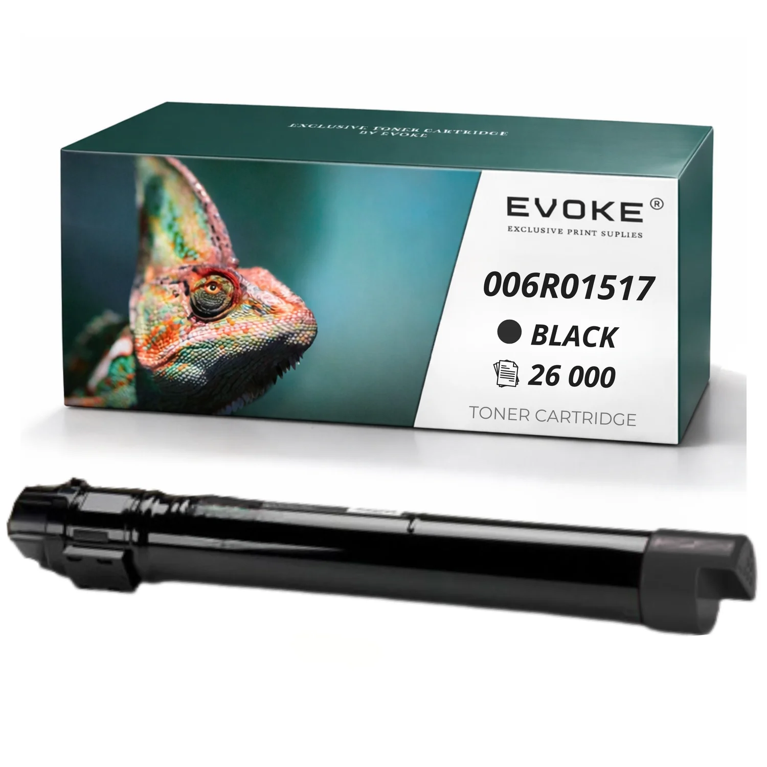 Evoke Compatibele Toner voor Xerox 7525Bk 006R01517 Zwart 26000 Pagina's Wc 7525/7530/7535/7545/7830/7835/7845/7855