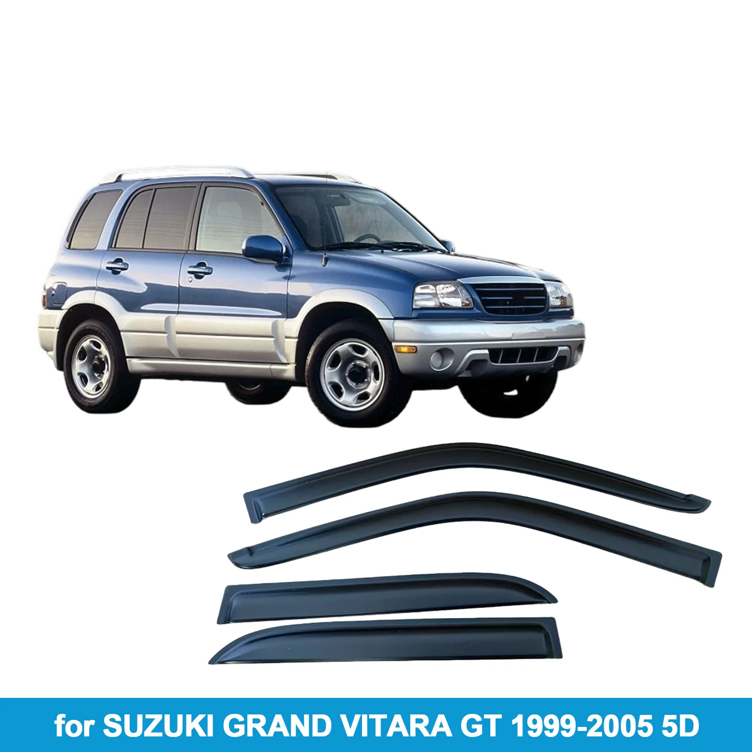 

Window Visor for SUZUKI GRAND VITARA 1999-2005 5D Wind Deflectors Rain Guards Door Visor Vent Shades Ventvisor