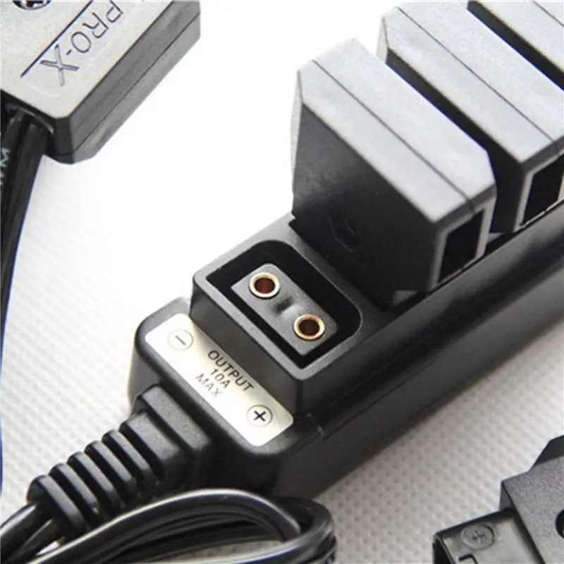 8X D-Tap Male To 4-Port P-Tap Female Camera Power Supply Distributor DTAP Fourway Splitter