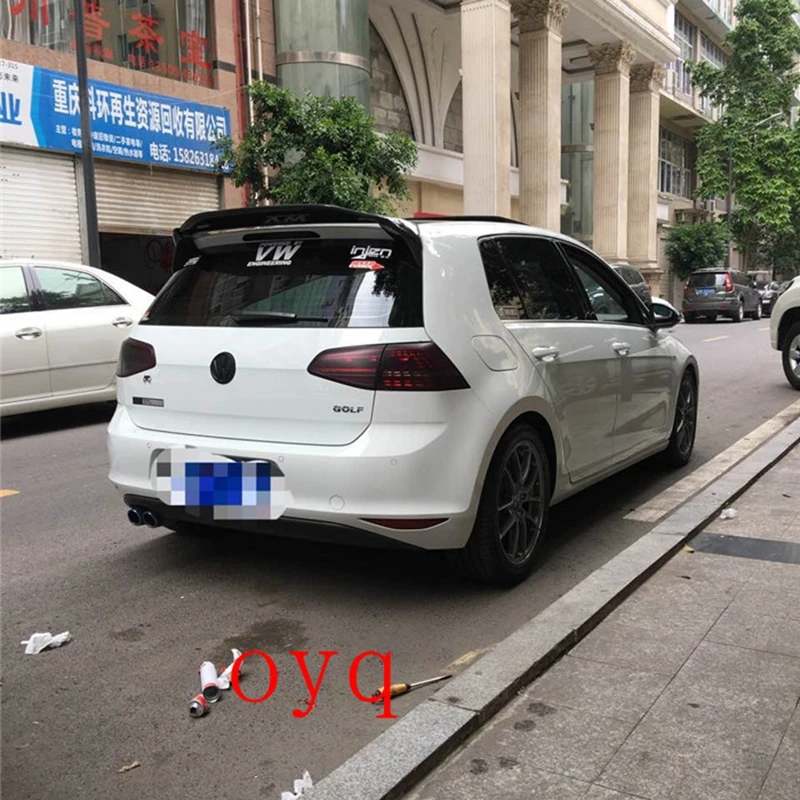 

For Volkswagen Golf 7 GTI R 7.5 high quality Carbon Fiber rear boot Wing Spoiler Rear Roof Spoiler Wing Trunk Lip Boot Cover