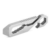 Stainless Steel Keychain Multi-Tools 8 in 1 EDC Gadget Outdoor Equipment Flat Screw Driver Hex Wrench 5/6/7/8mm