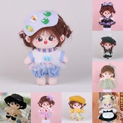 Lovely Lolita 20cm Cotton Doll Clothes Princess Dress Girl Dolls Clothes Doll Accessories Plush Doll Clothes Kids Girls Toy Gift