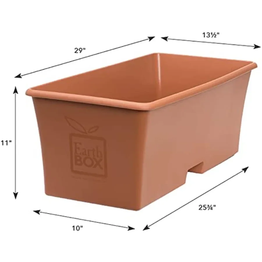 Organic terra cotta planters for indoor and outdoor use, natural clay material, earthy terracotta color, breathable and eco-fri