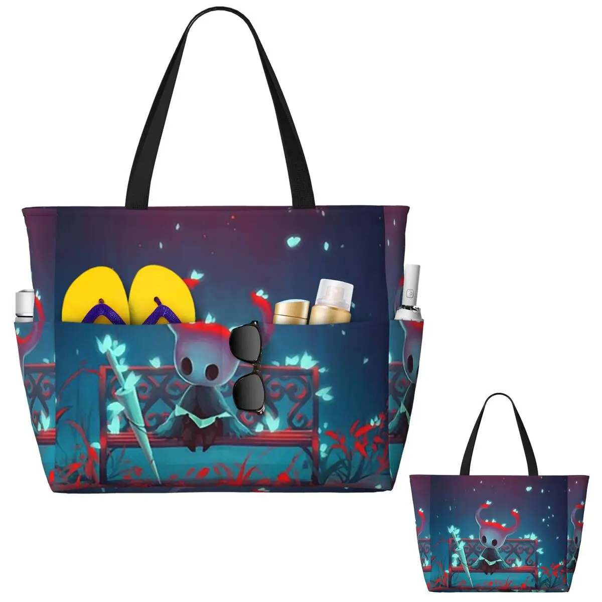 Hollow Knight Beach Tote Bag Sport Gym Yoga Duffle Large Tote Bag Women Travel Bag Fitness bag