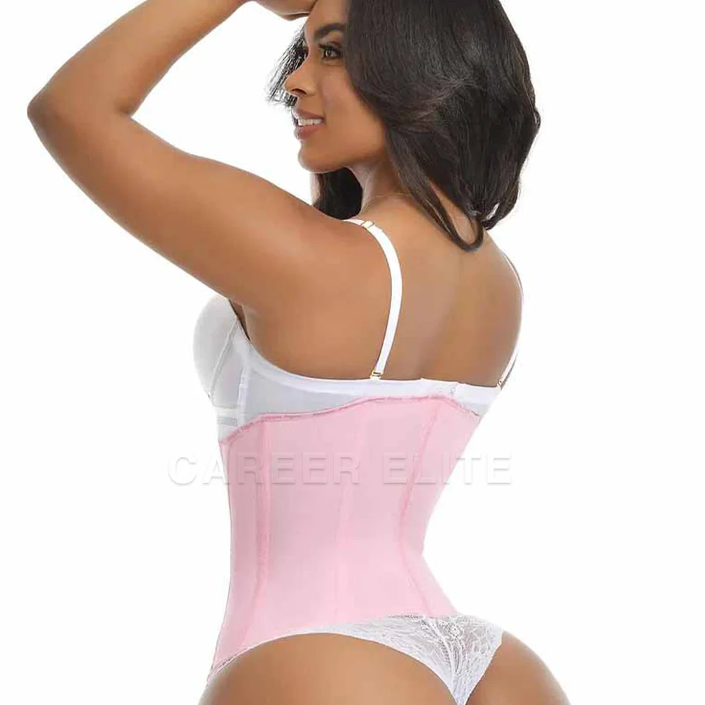Fajas Colombianas Waist Trainer Binders with Bones Adjustable Hook-eyes Flat Belly Sheath Seamless Body Shaper Corset for Women