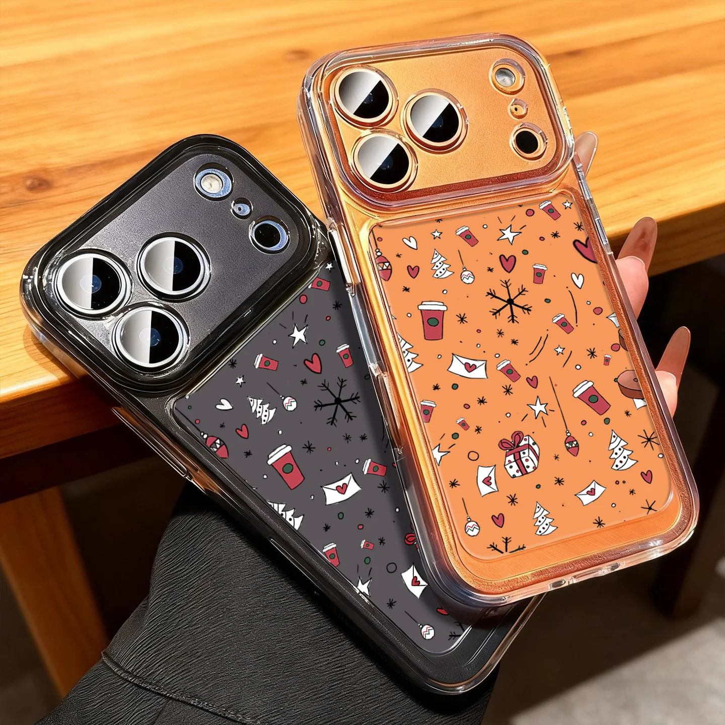 Warm Christmas Candy Gingerbread Phone Case For iPhone 17 16 15 Pro Max 15 14 13 12 XR X XS Max 7 8 Plus Shockproof Clear Cover