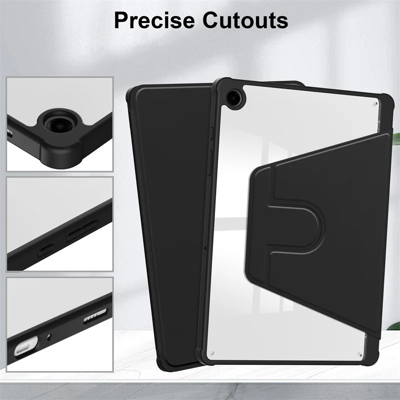 For Samsung Galaxy Tab A9 Plus 11inch SM-X210 Rotating With Pencil Holder Smart Cover for tablet samsung A9+A9 8.7\