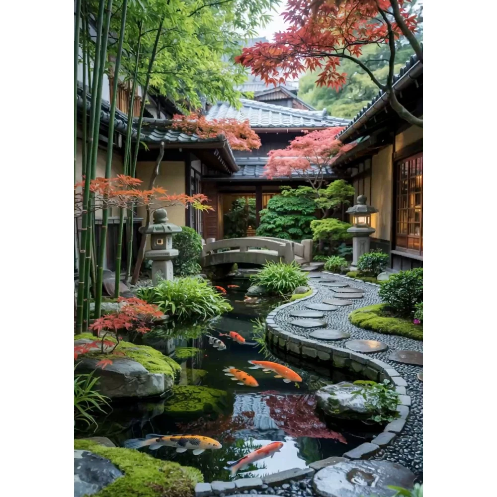 

Beautiful Garden Scenery 500/1000/1200/2000 PCS Jigsaw Puzzles DIY Family Activity Relaxing Game for Living Room Home Decor Gift