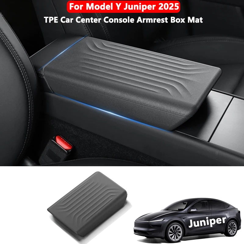 ل تسلا نموذج Y العرعر إطلاق 2025 وحدة التحكم المركزية مسند الذراع غطاء TPE المضادة للخدش حامي لوحة الوسادة الملحقات الداخلية