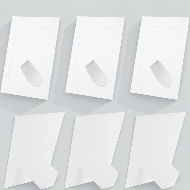 

10pcs Paper Photo Frame Desktop Standing Blank Picture Holder Diy Craft Decorative Household Bedroom Display Tabletop Frames For
