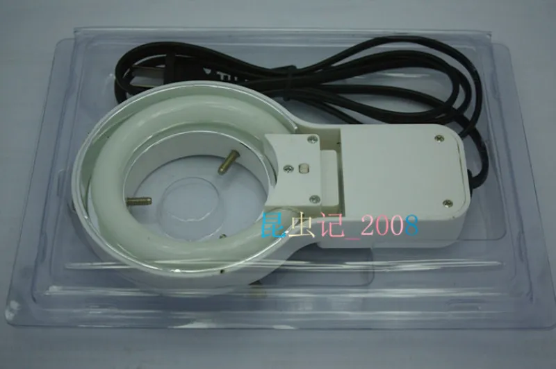 

60mm Inner Diameter Microscope Universal Circular Light Source, White Red Blue 110V/220V Light Tube, 8W