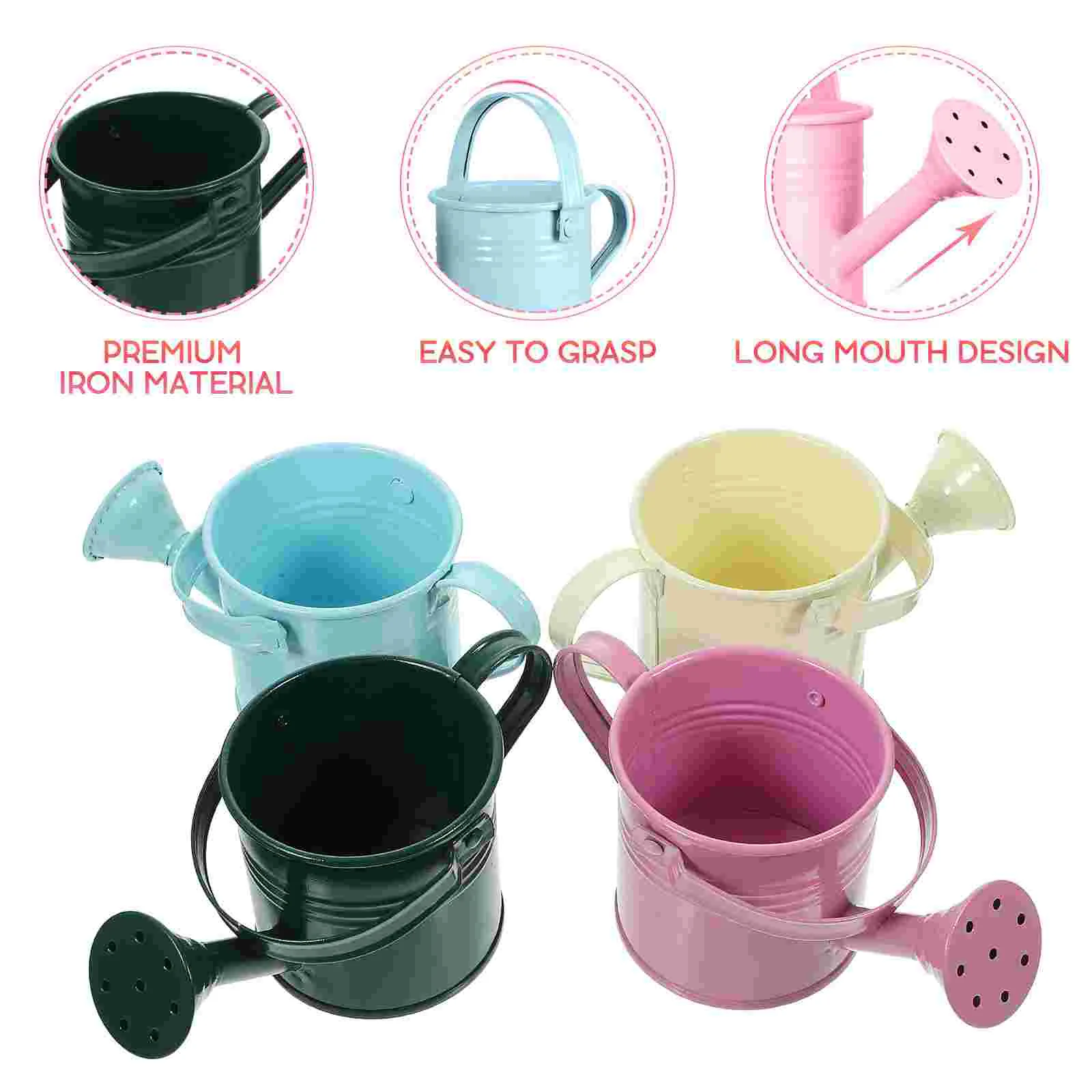 5 Pcs Indoor Plant Pots Watering Can with Long Mouth for Plants Home Small Child