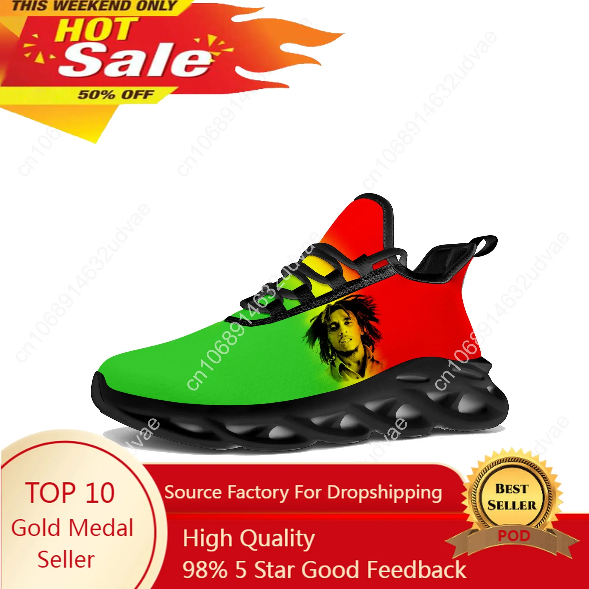 

Reggae Rock Music Star Bob Marley Flats Sneakers Mens Womens Sports Running Shoe Sneaker Lace Up Mesh Footwear Tailor-made Shoe