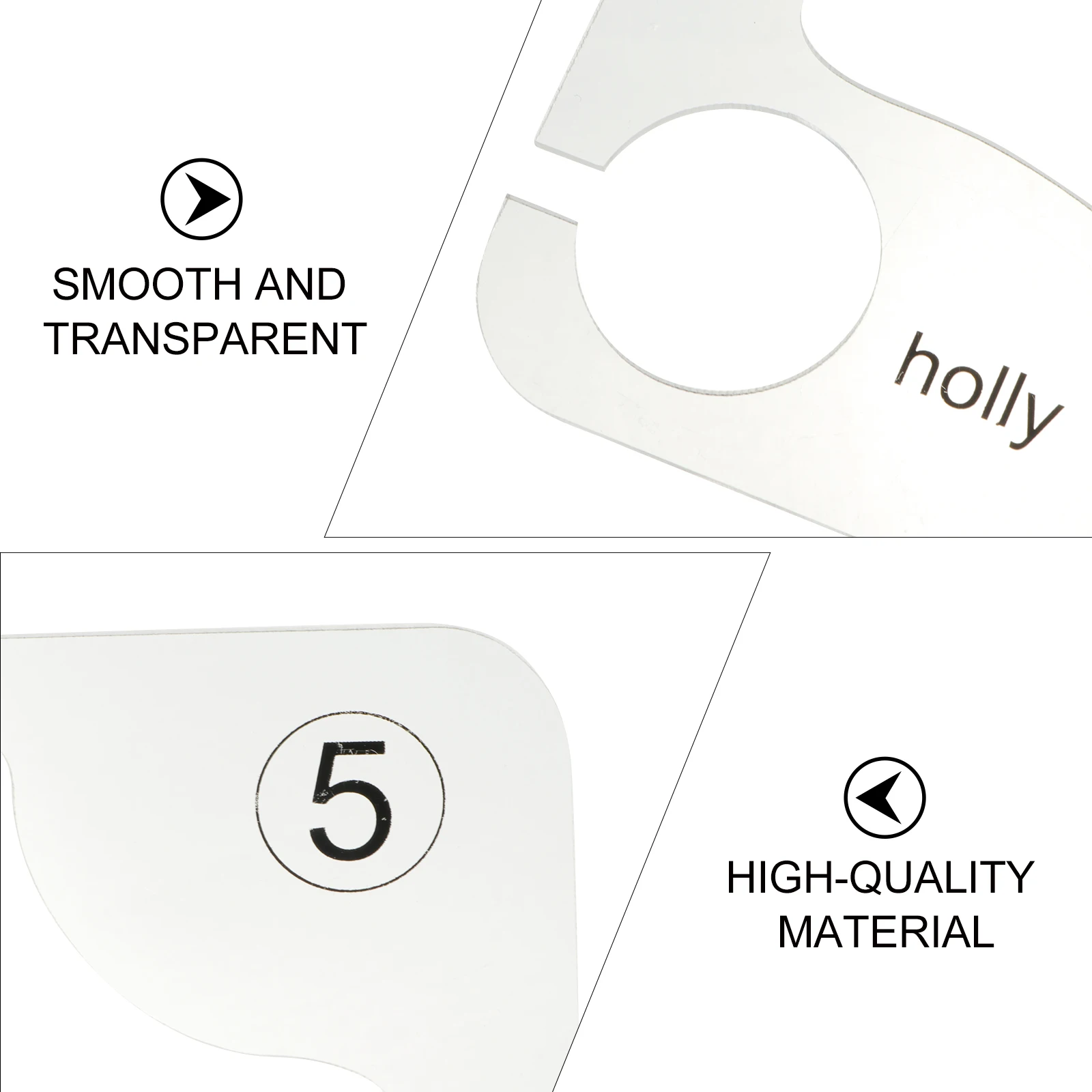 

1pc Patchwork Ruler Template Acrylic Hollow Design Sewing Tool For Quilting Fabric Craft Diy Projects Stitch Ruler Clothing