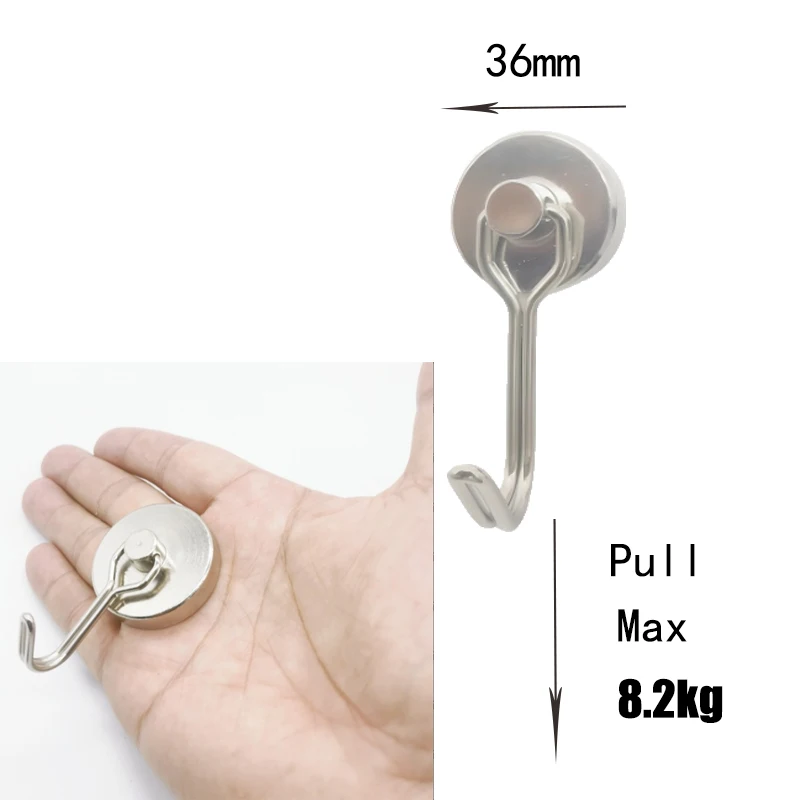 Super Strong Round Neodymium Magnet Pot Fishing Salvage Hook Magnets Neodymium Powerful Magnetic Fishing Magnet Searcher