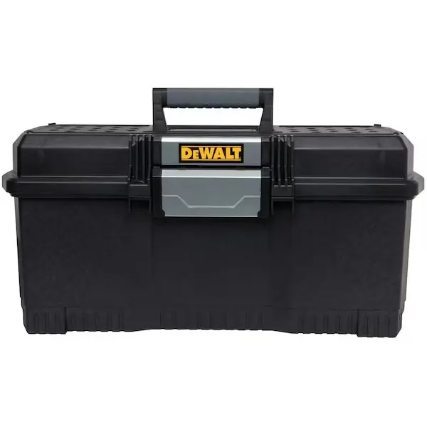 DWST One Touch Tool Box, Plastic, Black, 24 in W x 11 in D x 11 in H