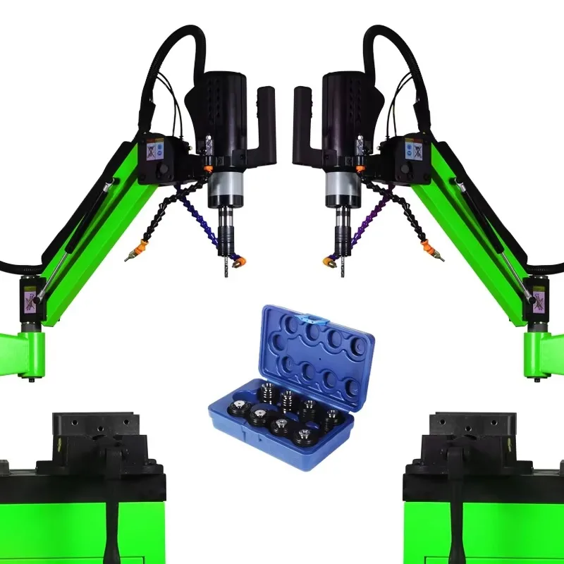 M3-M16 Hot Cnc Automatic Flexible Arm Nut Screw Servo Electric Tapping Machine for Pipe Metal Thread Drilling Machine