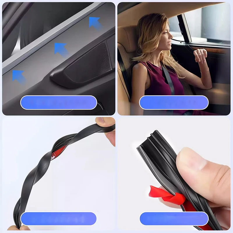 Car window soundproof sealing strip For Lexus NX 200 250 260 350 350h 400h+ 450h+ 2021 2022 2023 2024 2025 2026 Rubber material