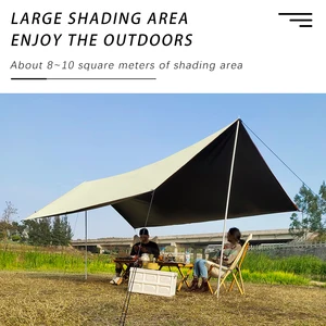 أرضيات كتلة قماش القنب السوداء للتخييم في الهواء الطلق ، مأوى شمسي مقاوم للماء ، مظلة مظلة شاطئ ، 99٪ UV ، 3 × 3 ، 3 × 4 ، 3 × 5 أفضل 6 مبيعات ل Wind Beach - No5