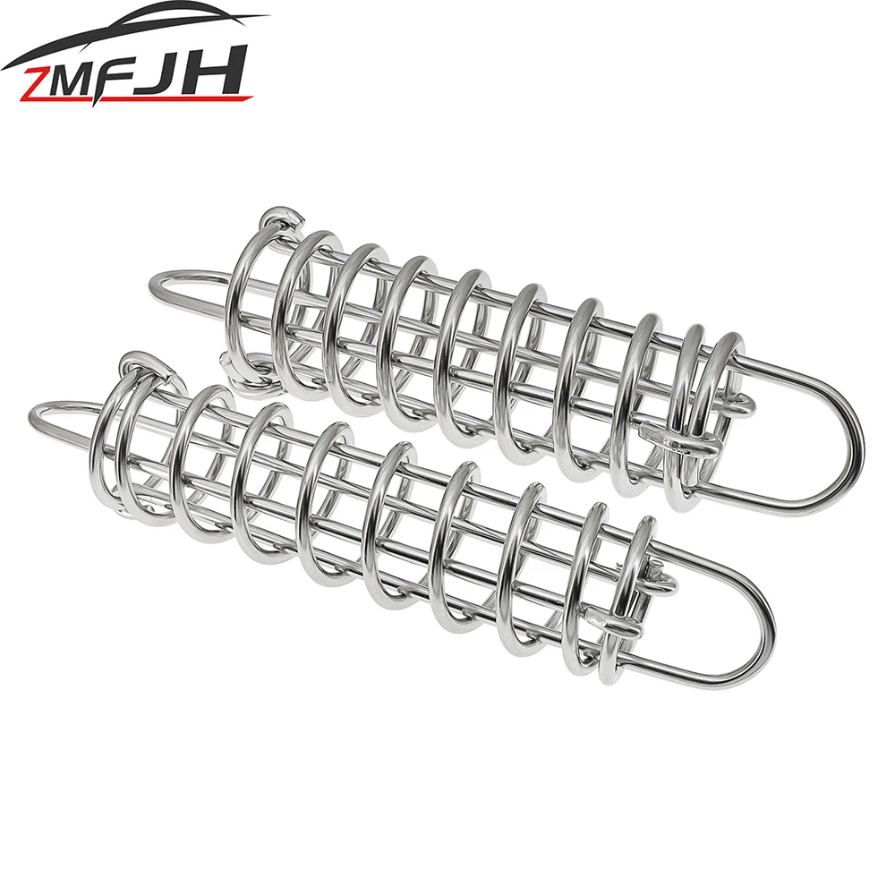 

1PC Boat Docking Mooring Spring 270mm 370mm Damper Snubber Springs For Marine Boat Yacht 304 Stainless Steel Marine Hardware