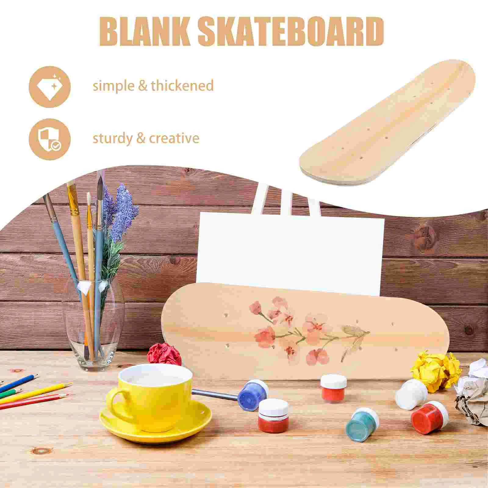 DIY Hand Painted Children's Skateboard Graffiti Unfinished Small Skateboarding Boys Deck Material