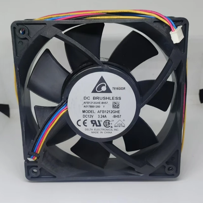 Free shipping original AFB1212GHE-8H57 12038 12V 3.24A 120 * 120 * 38mm 4-wire cooling fan